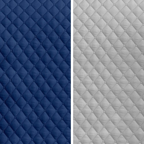 Capas de sofá Vipalia com estampa de diamante azul e cinza para animais de estimação.
