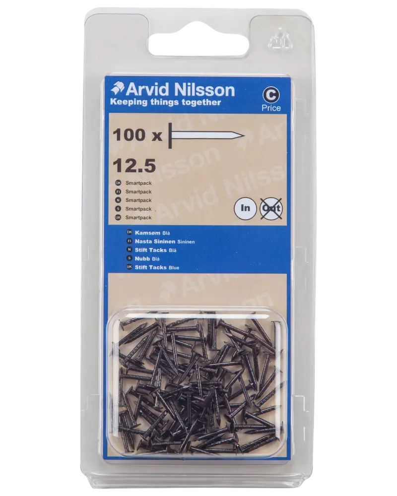 Arvid Nilsson Kamsøm 12,5 mm 100-pak - blå