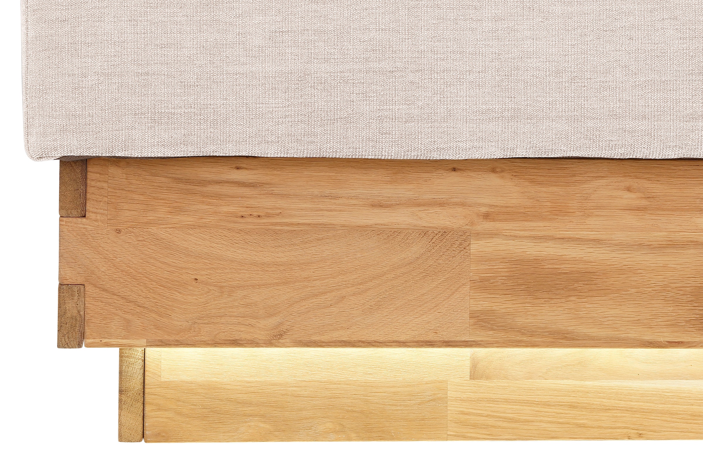 GOODproduct Boxspringbett »JENNA in verschiedenen Farben und Breiten erhältlich« LED-Beleuchtung, mit zertifizierten, recycelten Bezugsstoffen