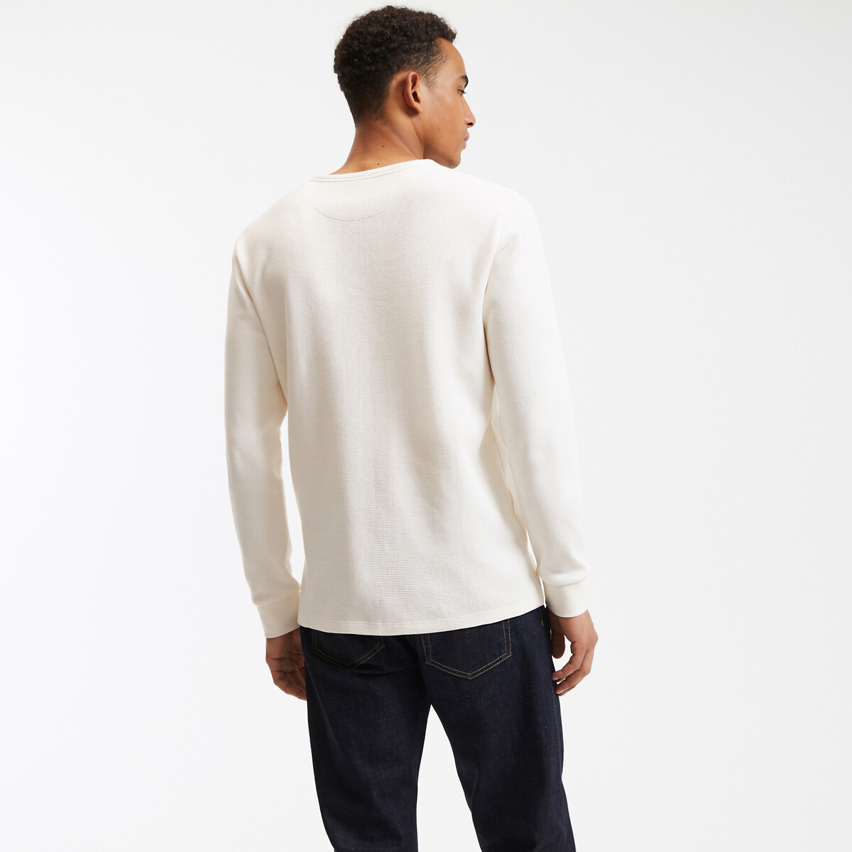 COLEÇÃO LA REDOUTE<br>Camiseta com gola túnica e mangas compridas