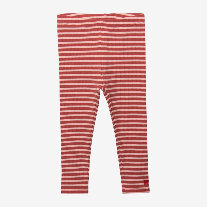 Leggings bébé fille brique rayé rouge Catimini Rouge