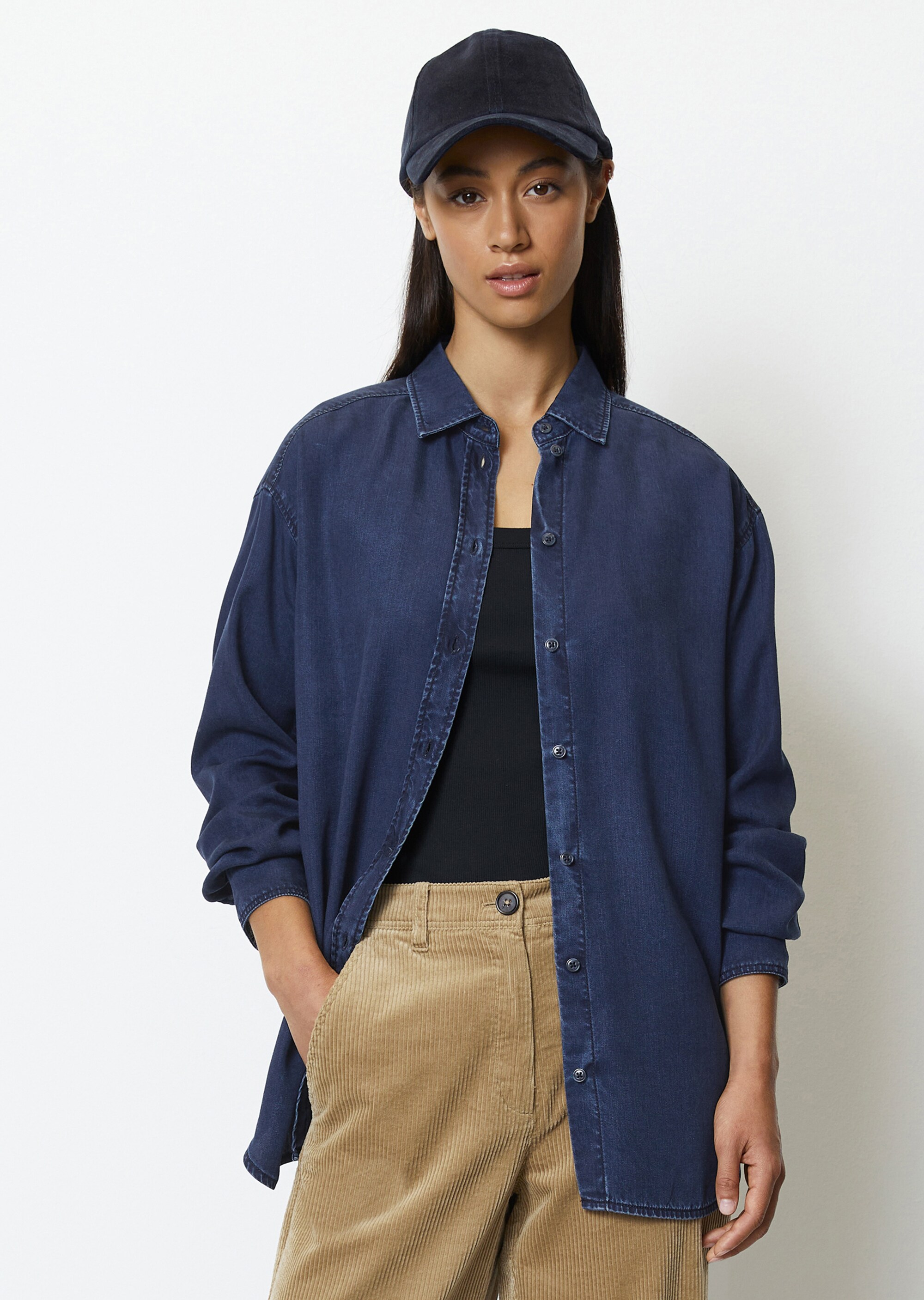 Jeanshemd relaxedaus TENCEL™ Lyocell