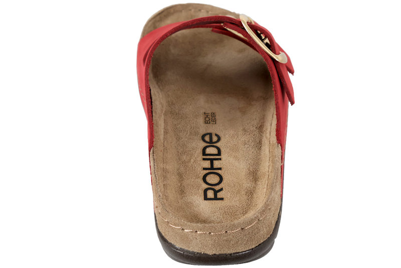 ROHDE CHERRY SLENTERS I RØDT NUBUCK