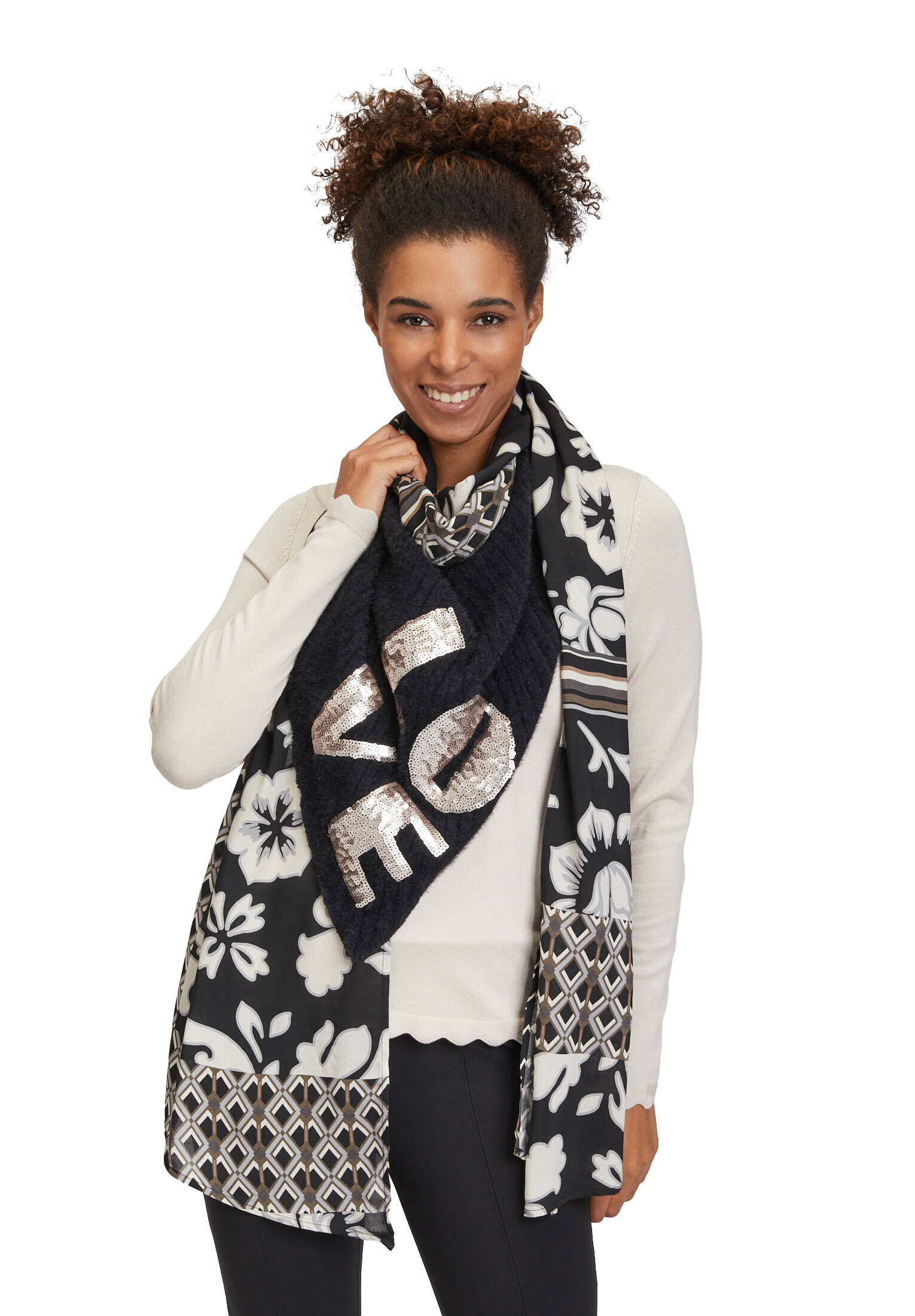 Betty Barclay| Damen Winterschal mit Strickdetails