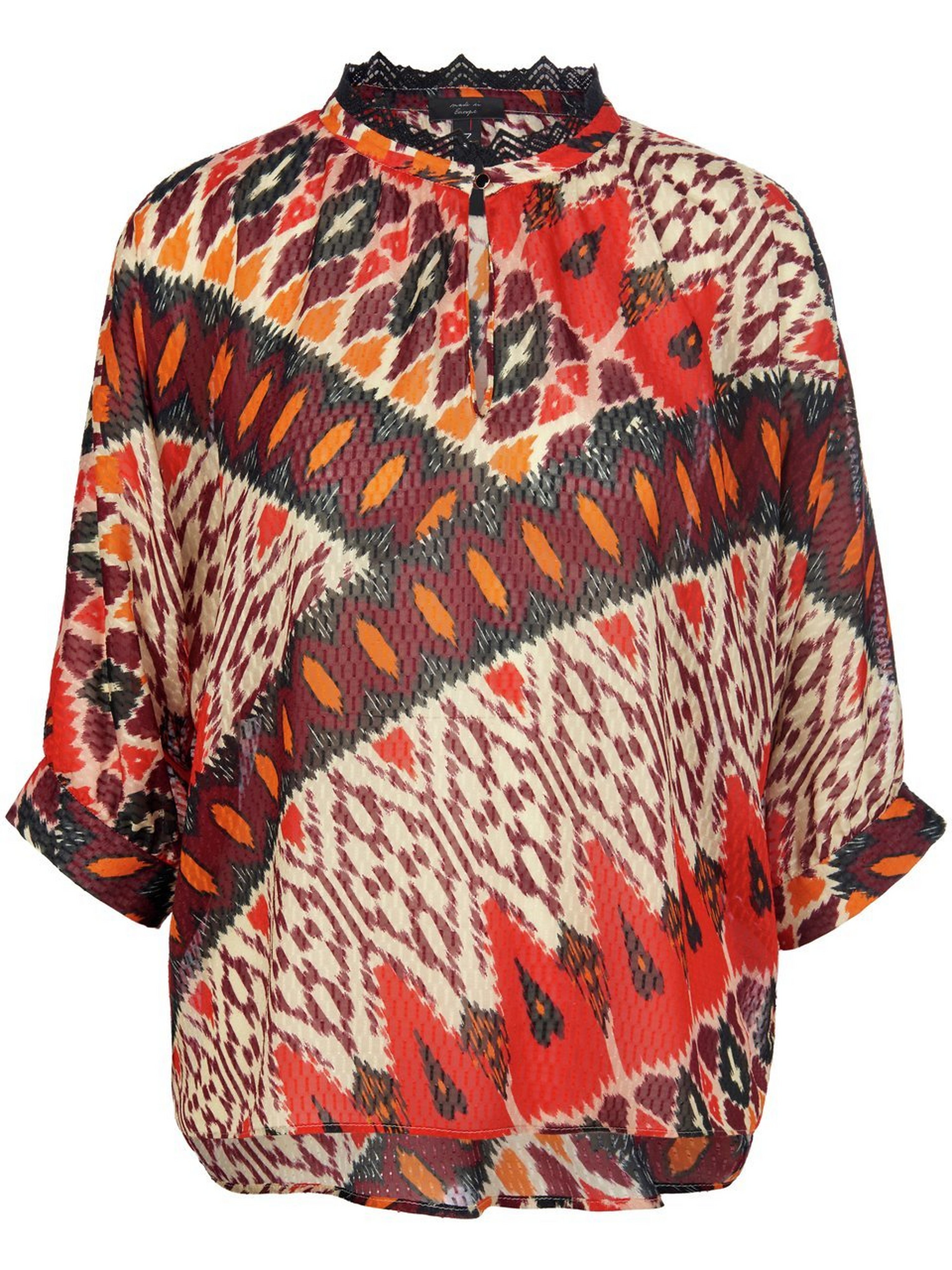 Bluse mit 3/4-Fledermausarm