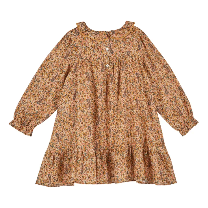 Emile et Ida Robe Cachemire Volants | Camel
