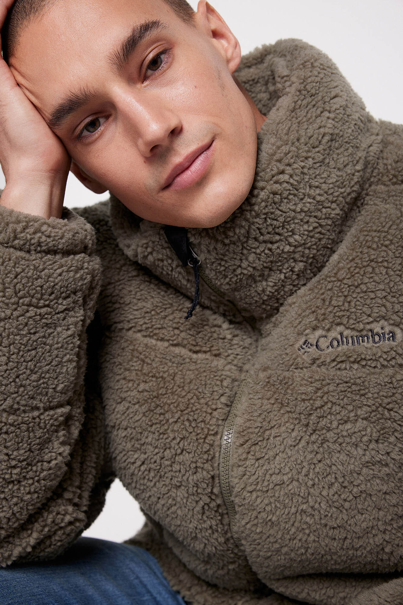 Jaqueta acolchoada masculina Columbia™ Puffect™ com forro de lã Sherpa