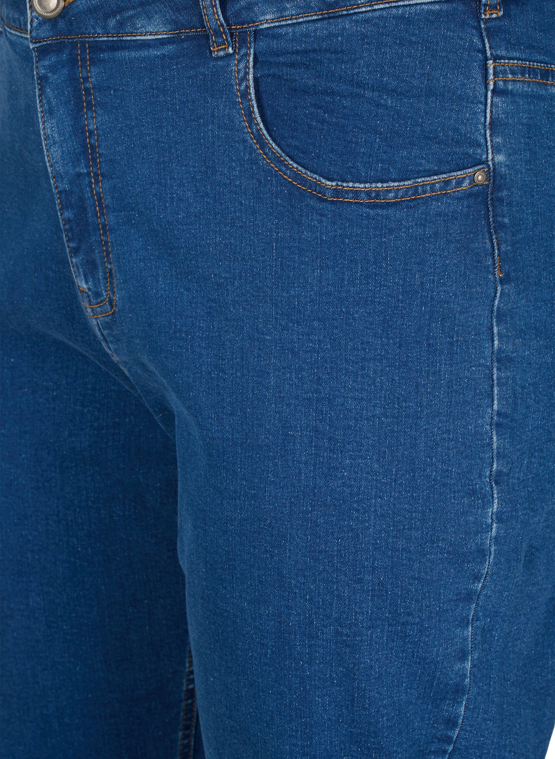 Cropped Vera jeans med straight fit