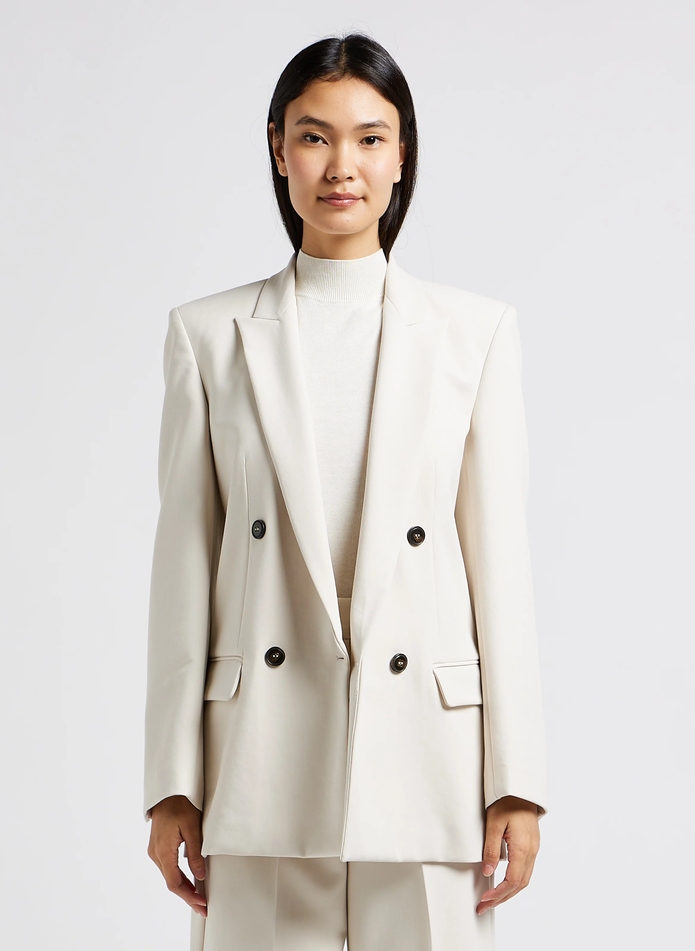 PESETAS - Veste col tailleur | Blanc