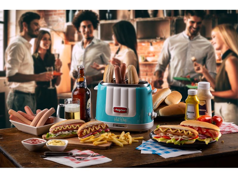Ariete Hot Dog Maschine Party Time ARI-206-BL Blau Hot Dog-Gerät