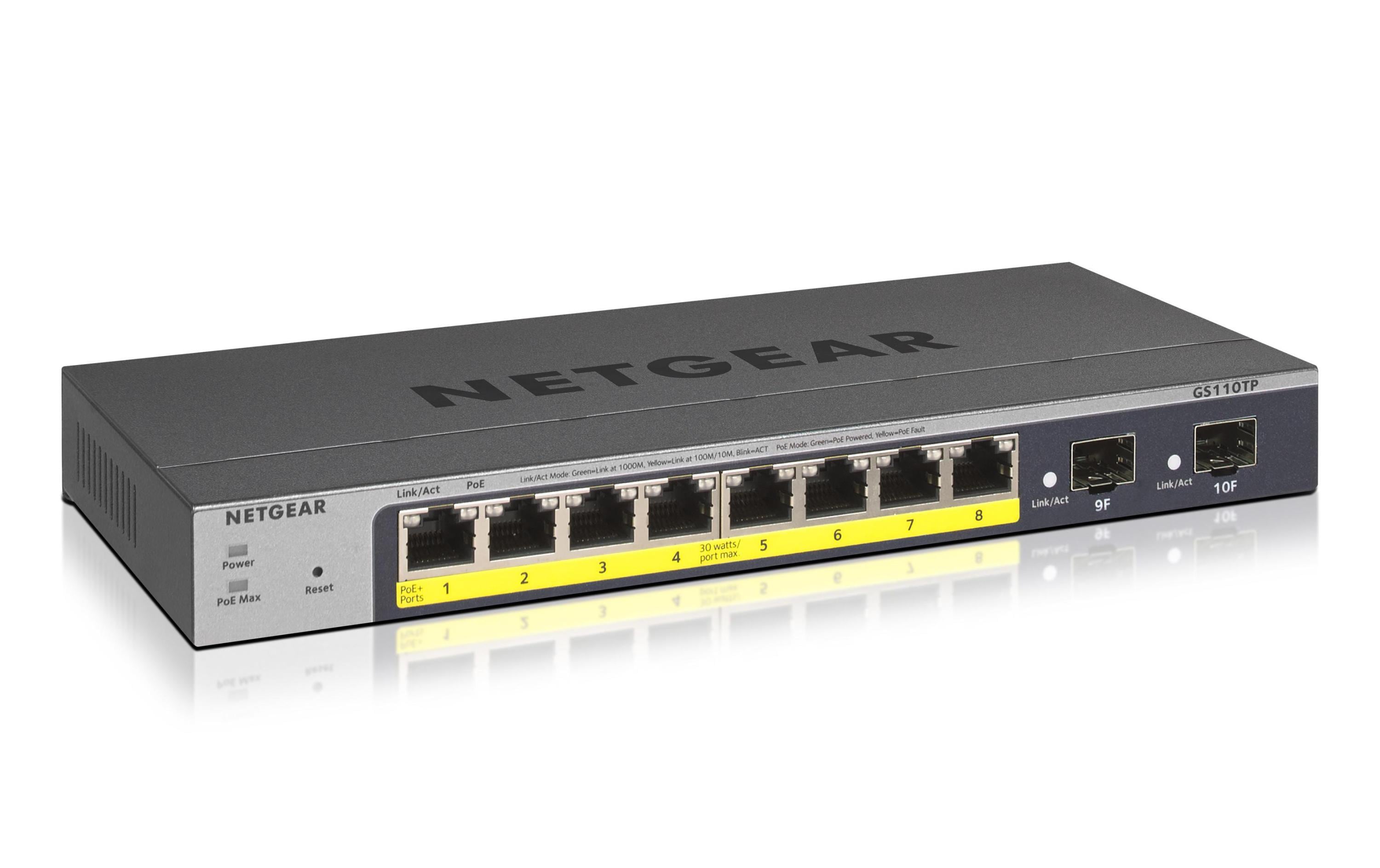 PoE+ Switch GS110TPv3 8 Port<br>Smart-Managed