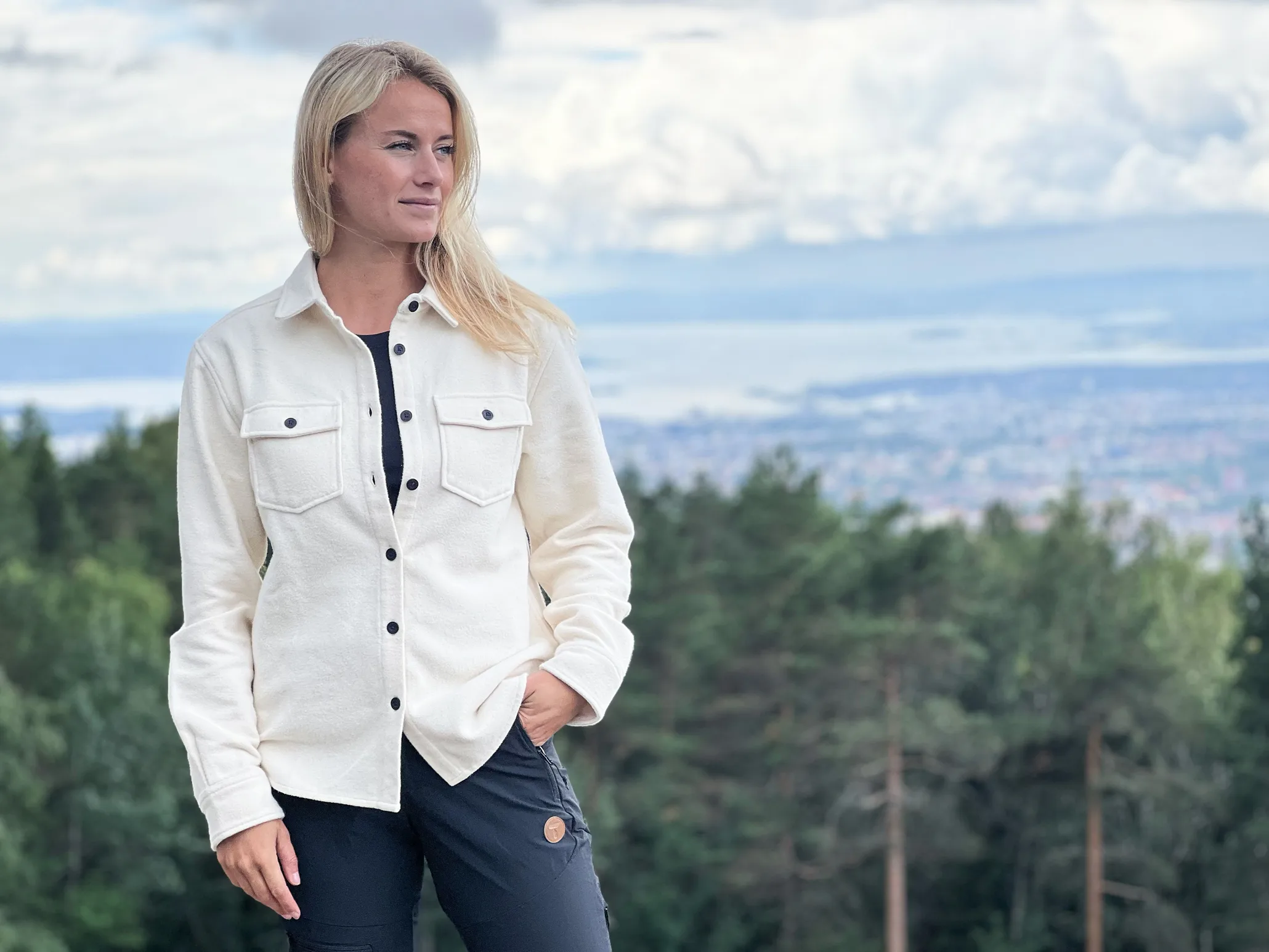 Tufte Wear Tufte Hawk W Overshirt Whitecap Gray