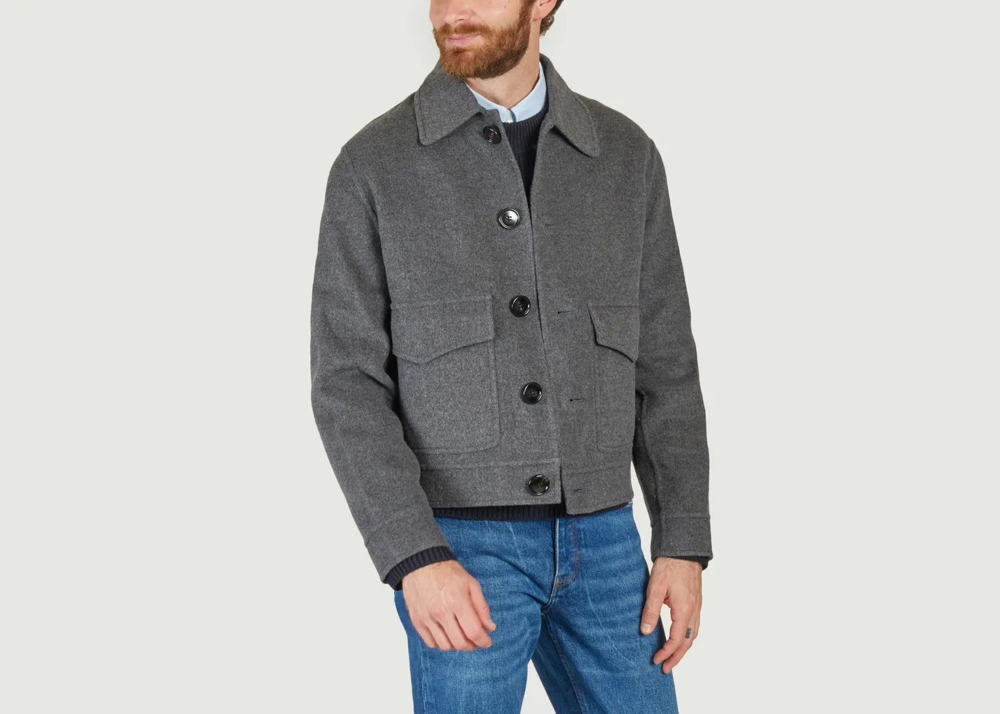 Manteau double face Boxy AMI Paris