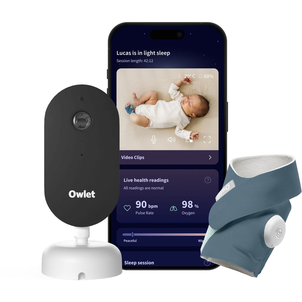 Køb Owlet Bedtime Blue Owlet DreamSight Duo