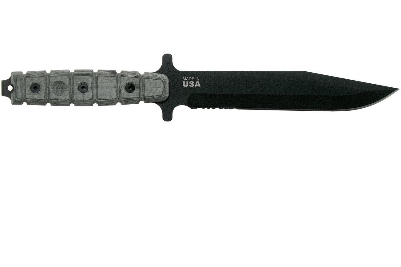 TOPS Knives US Combat Knife outdoormes, Serrated, US-01-SERR, Szabo-design