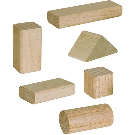 Simba Eichhorn Natur Holzbausteine, 50 Stück