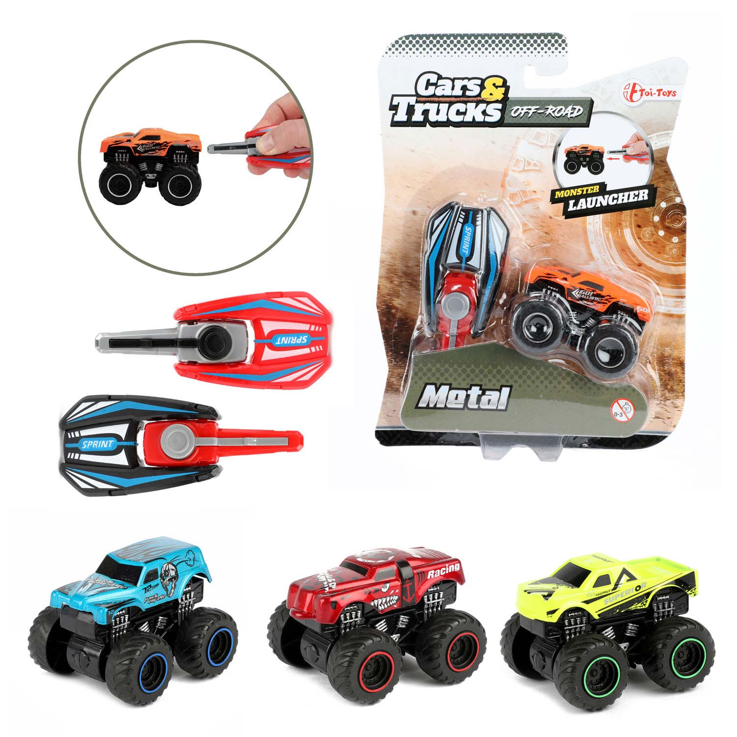 Cars & Trucks Afschiet Mini Monster Truck
