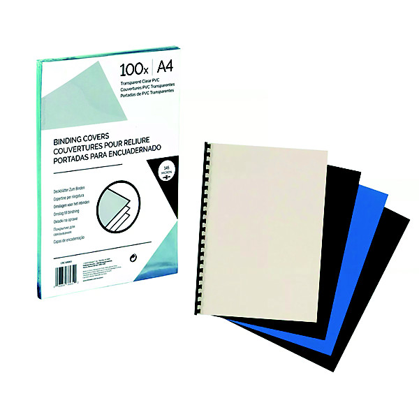 Couverture A4 Raja matière carton grain de cuir 250 g/m², coloris noir, boîte de 100