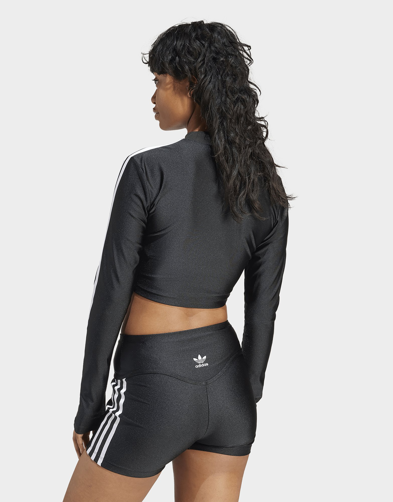adidas Originals T-shirt Cropped manches longues 3 bandes