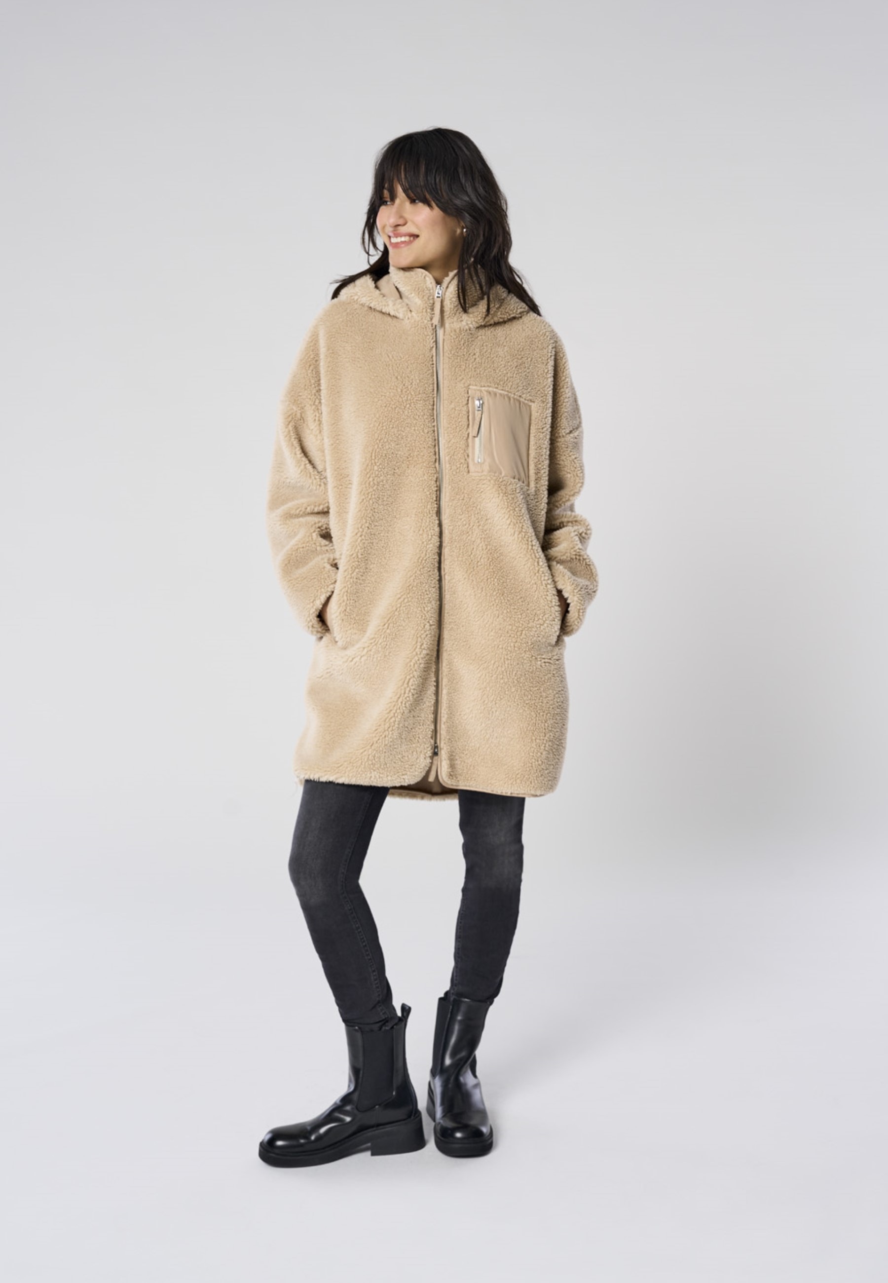 ONLY Wollmantel »ONLSASCHA SHERPA JACKET LIFE OTW NOOS«
