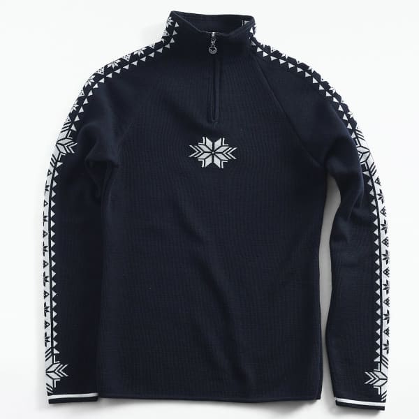 Pull DALE OF NORWAY GEILO F SWEATER BLACK OFFWHITE