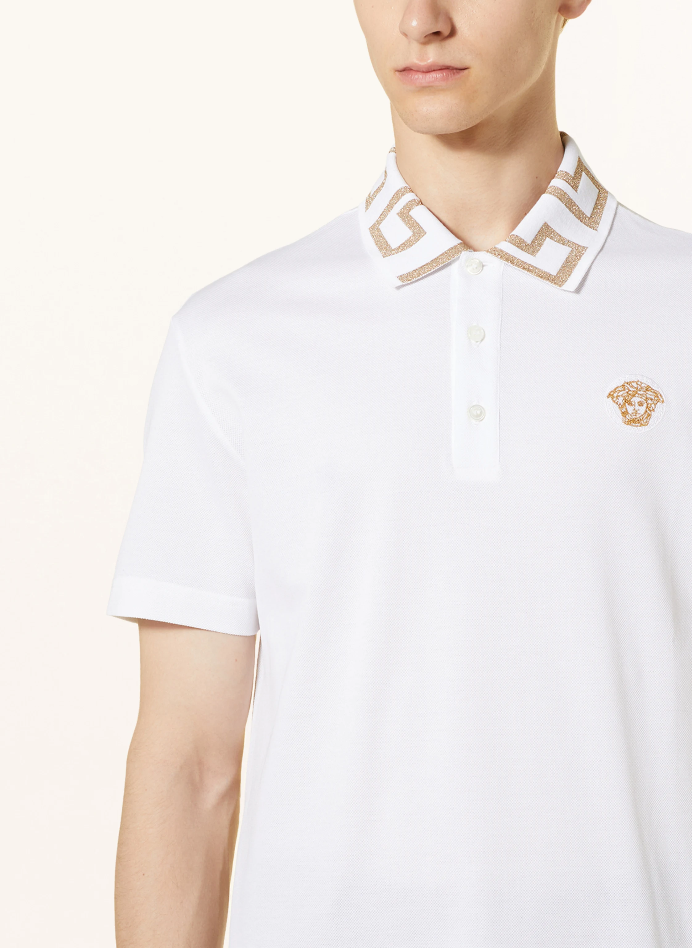 VERSACE Piqué-Poloshirt Taylor Fit