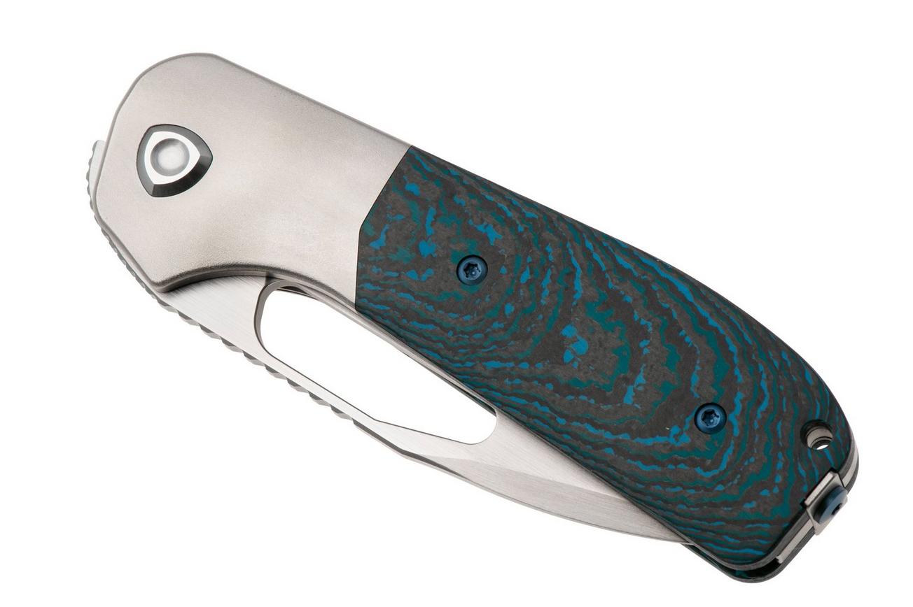 Liong Mah Field Duty 3.5 Satin S90V, Arctic Storm Carbonfiber Titanium, zakmes