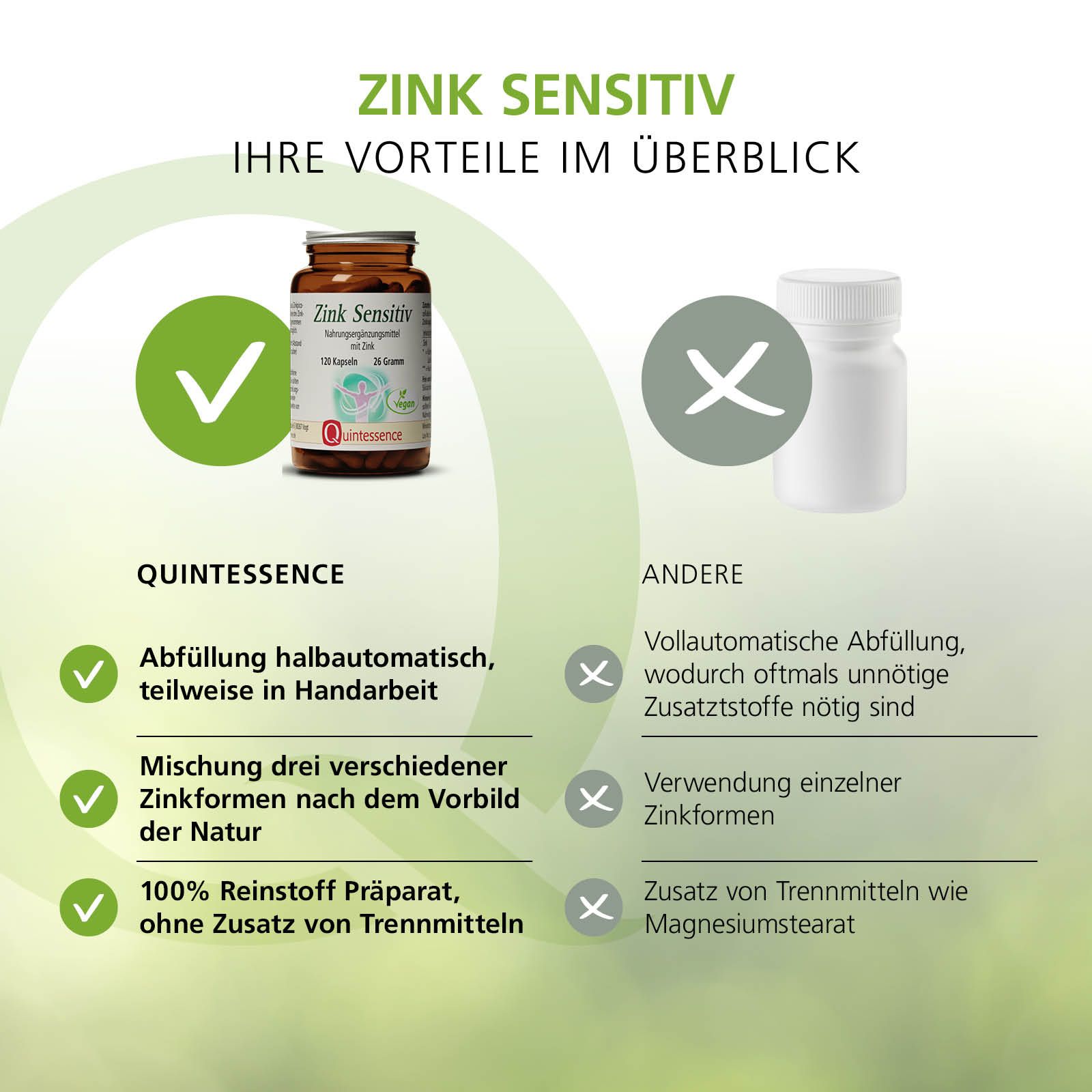 Zink Sensitiv Kapseln von Quintessence