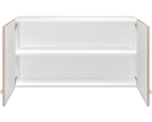 Flex Well keukenblok met apparatuur Samoa 210 cm wit sonoma eiken mat gedemonteerde variant omkeerbaar 00011965