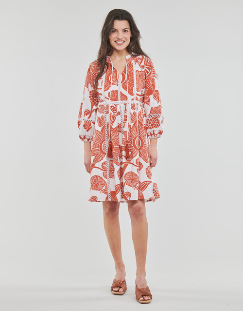 Derhy - COUCOU ROBE - Blanc / Cognac