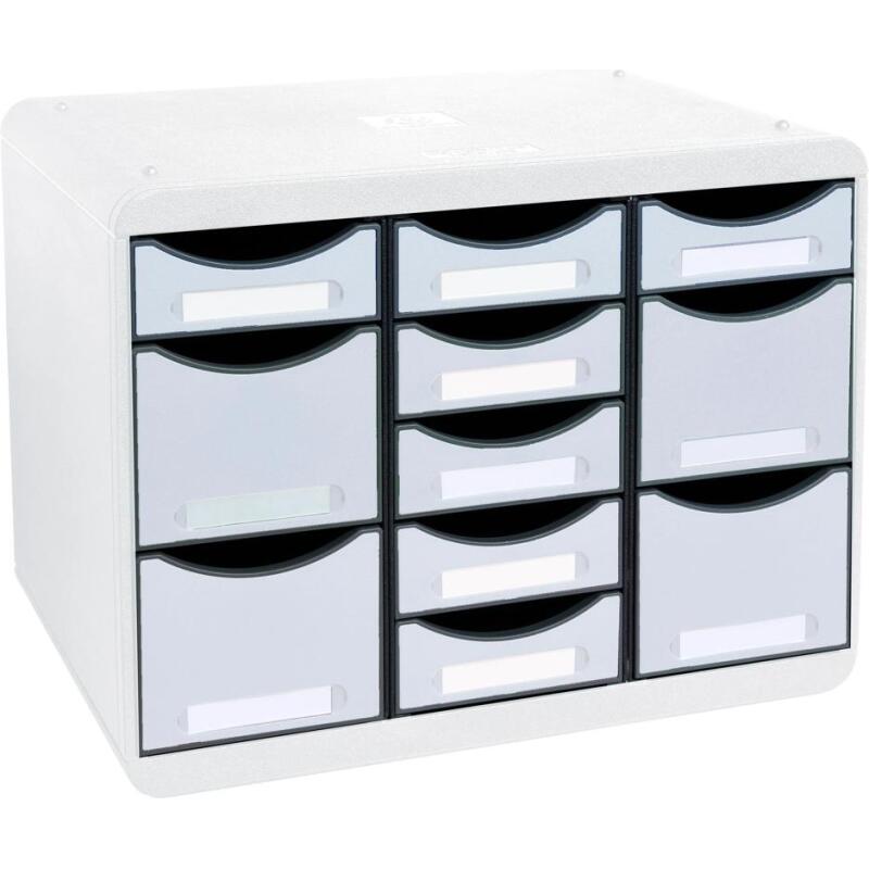 Moule de classement Storebox Multi 11 tiroirs Office - Gris lumière