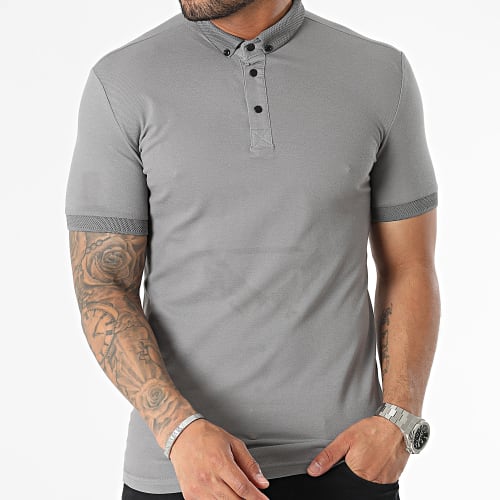 Polo Manches Courtes Gris