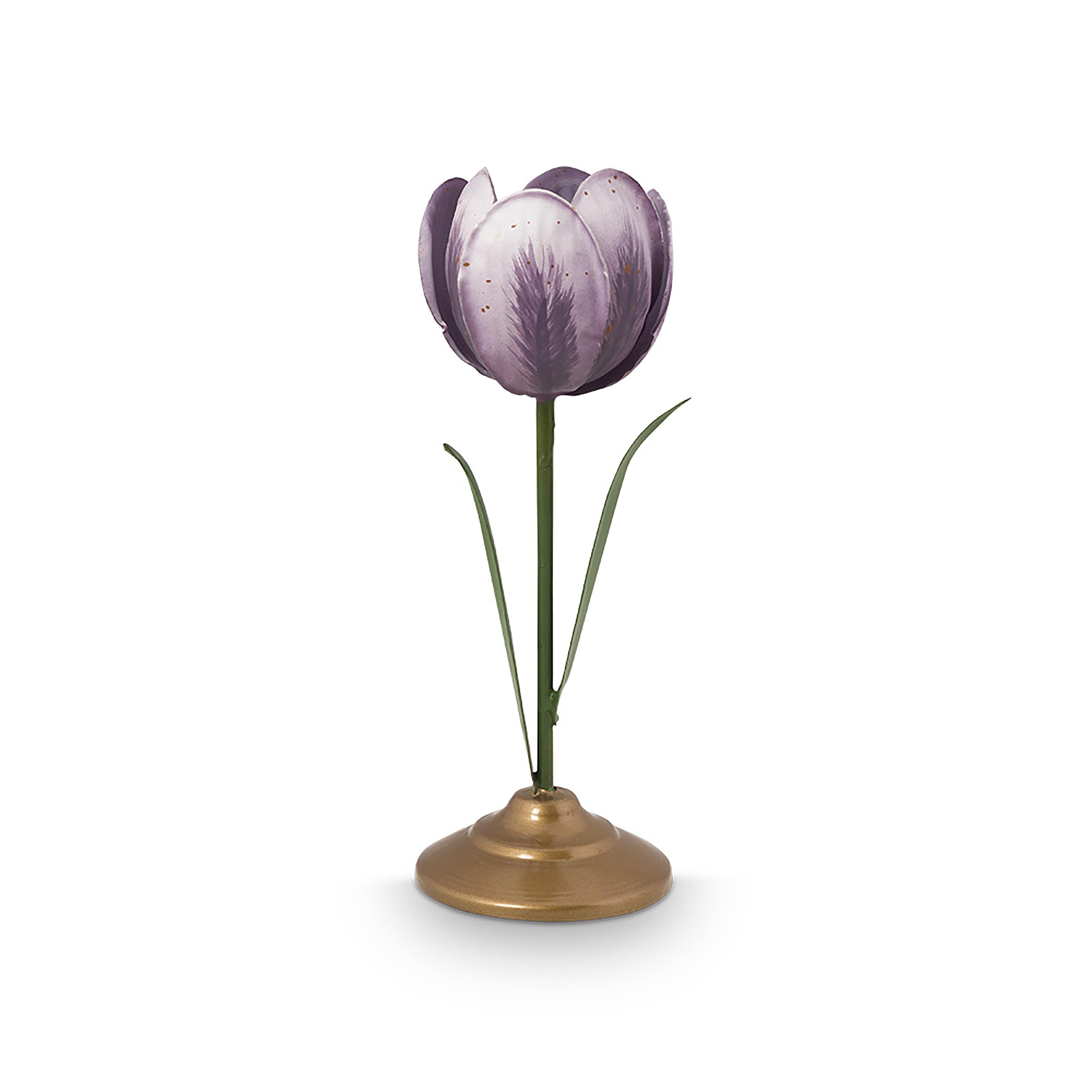 Pip Studio - Tulpen Kandelaar - Woonaccessoire - Lila - 21cm - 2 stuks