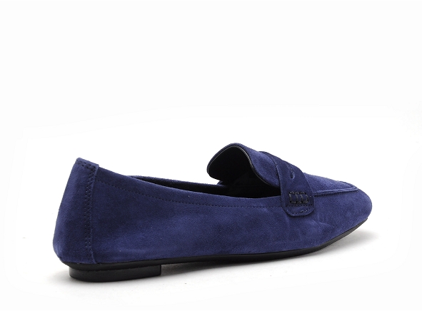 Reqins basses femme hema cuir velours bleu