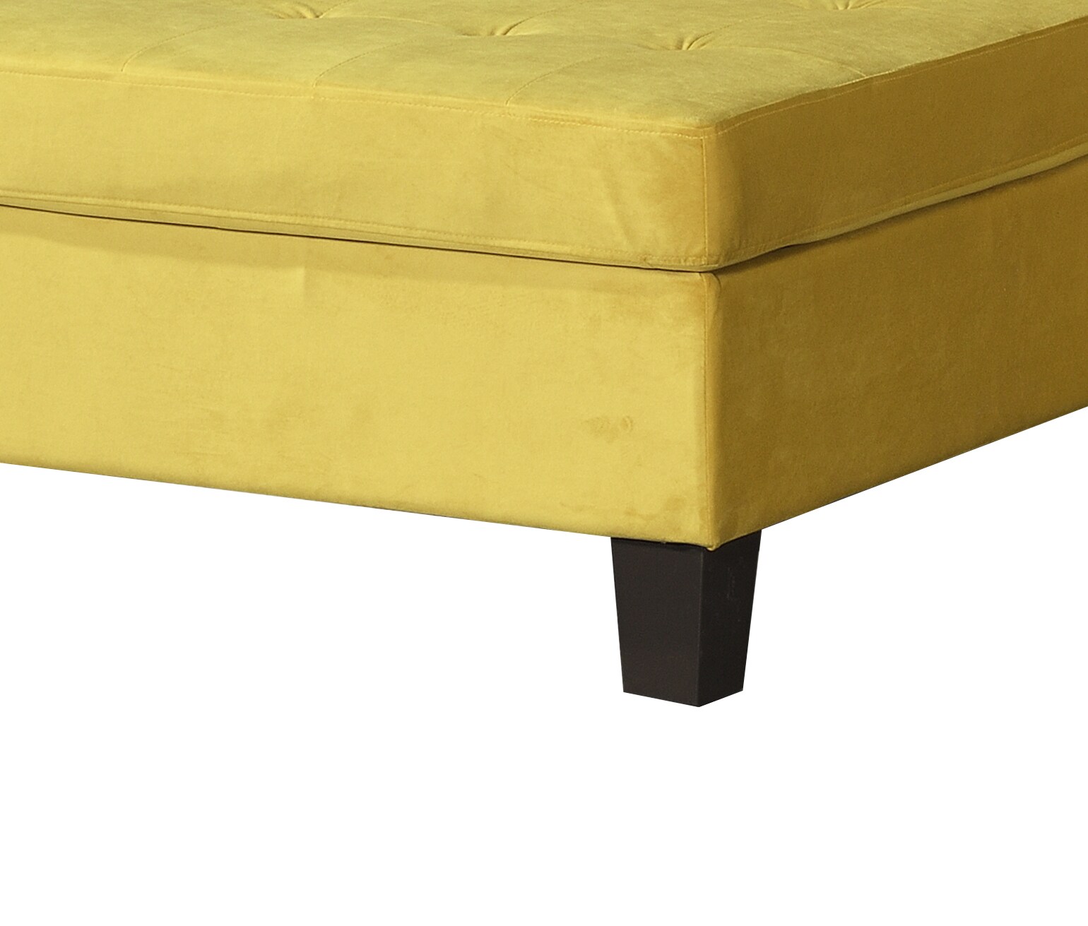 HOME DELUXE Sofa ROM mit Hocker - versch. Farben - Gelb