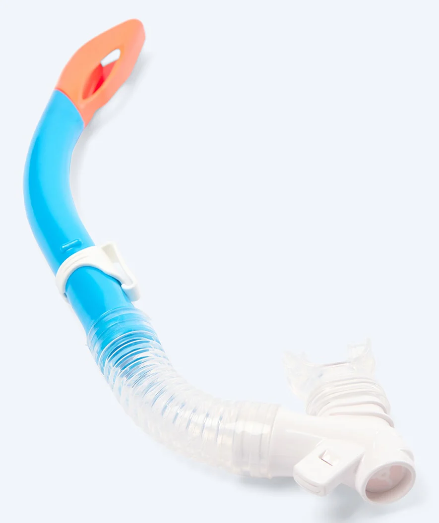 Watery semi-dry snorkel til børn - Triton - Blå