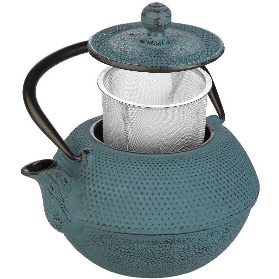 Théière en fonte -1,2 L, bleu