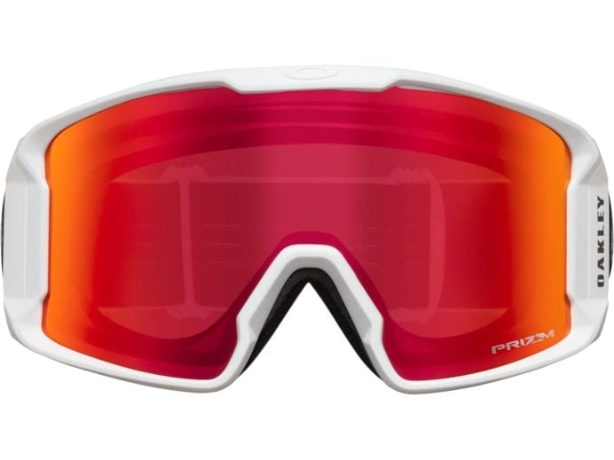 Oakley Skibrille Line Miner L Weiss / Rot Skibrille