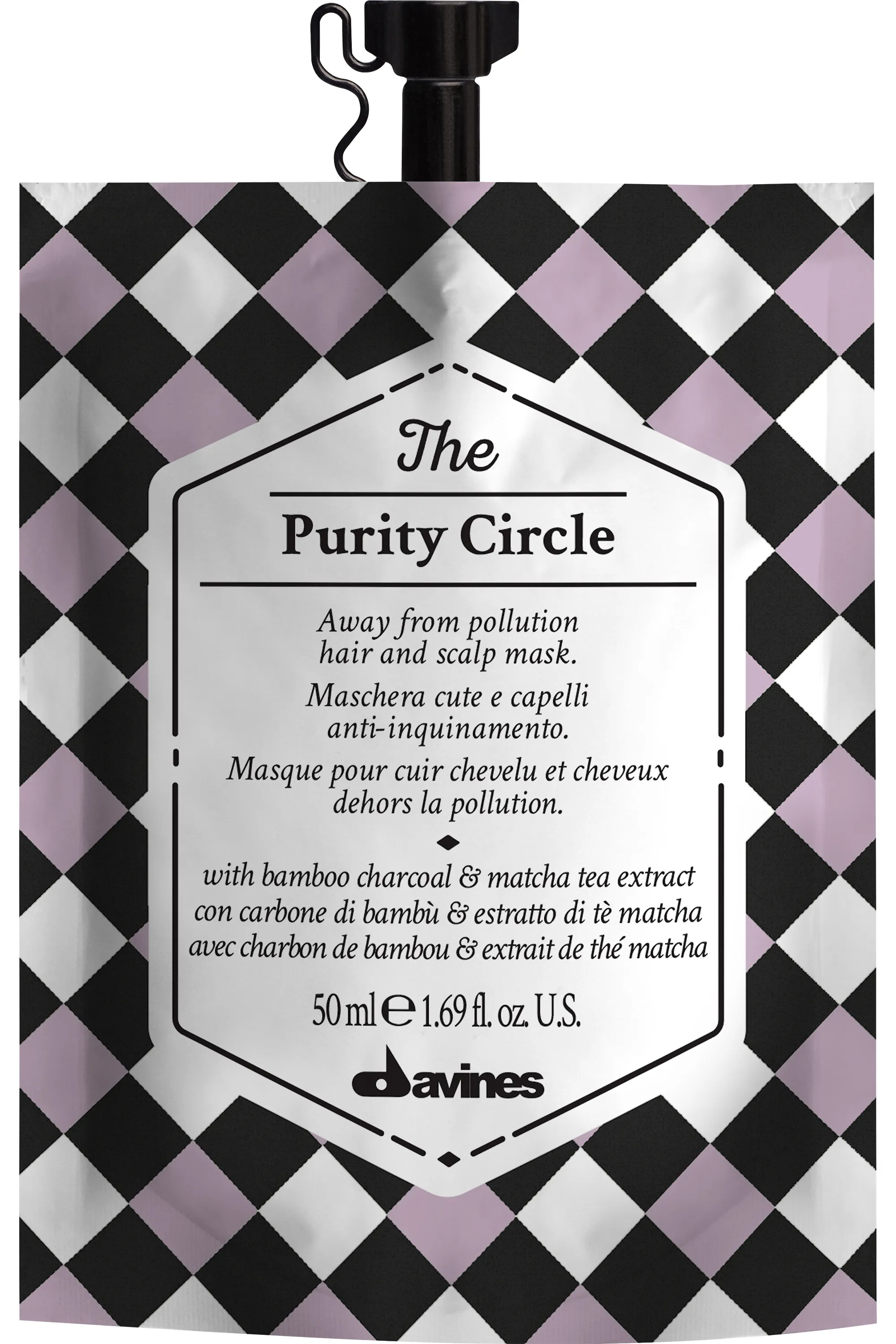 Davines Masque anti-pollution pour cheveux et cuir chevelu The Purity Circle-50 ml