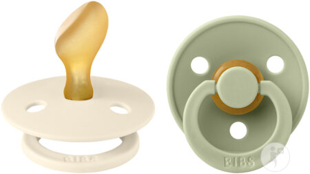 Bibs 2 Tétines Anatomic Duo Ivory/Sage 2 Pièces