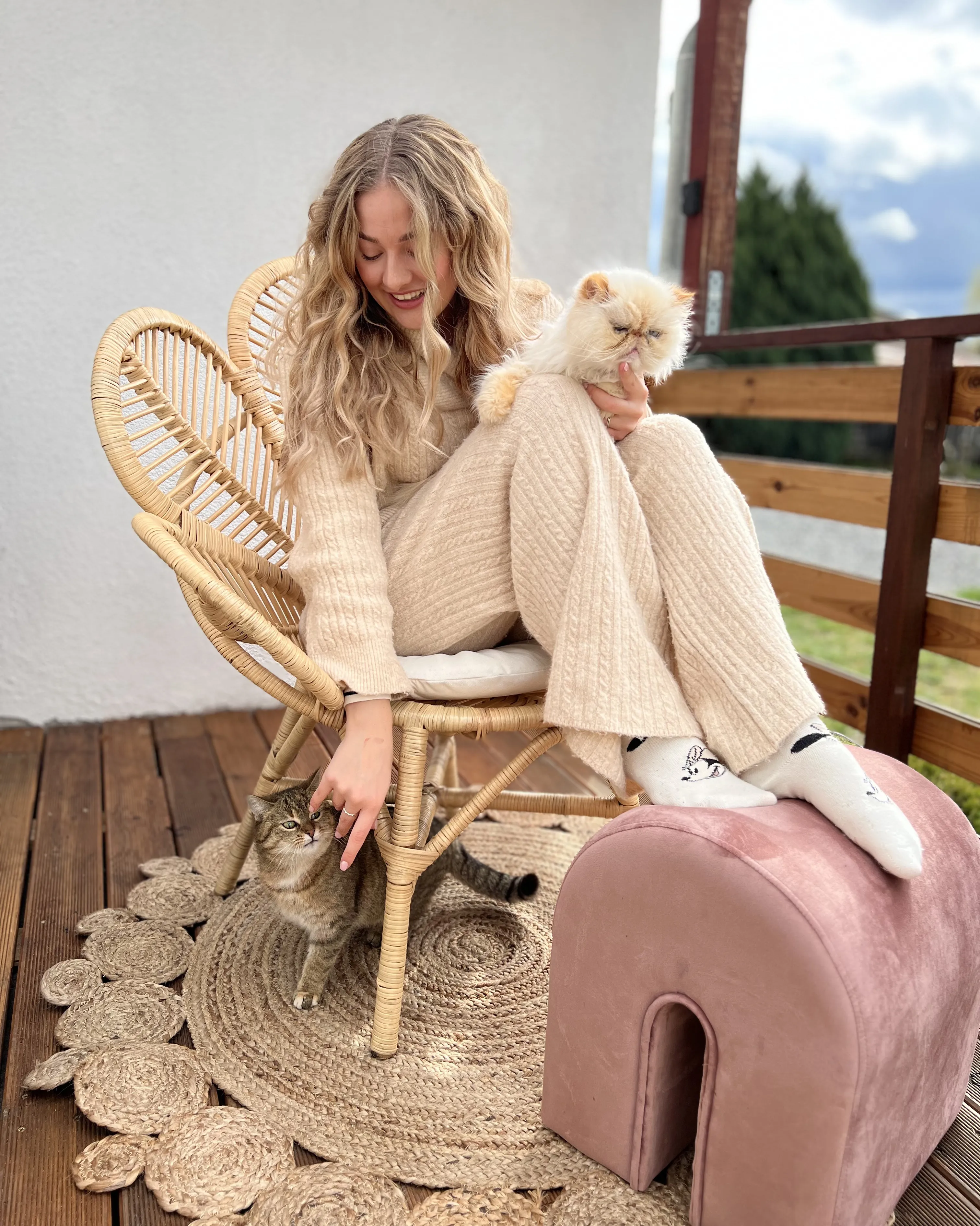 Vloerkleed GOLGEN Beige ø 120 cm Jute