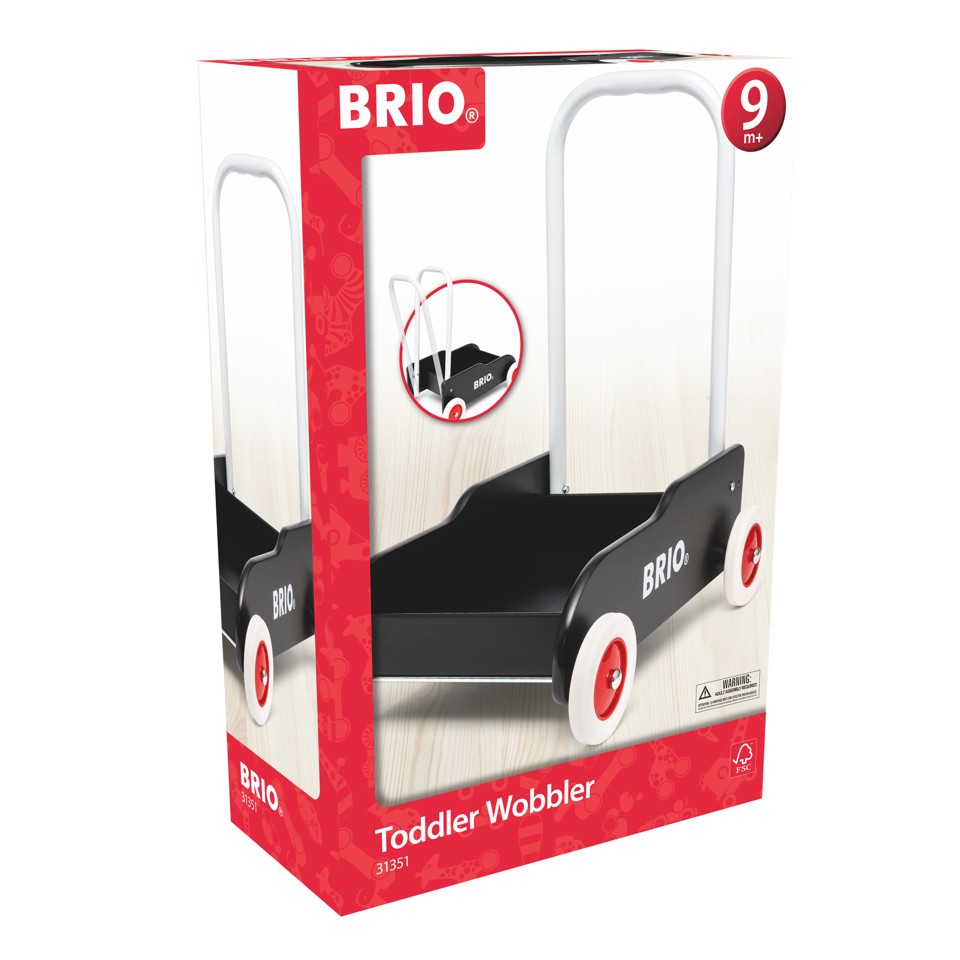 BRIO Gåvogn, Sort (31351)