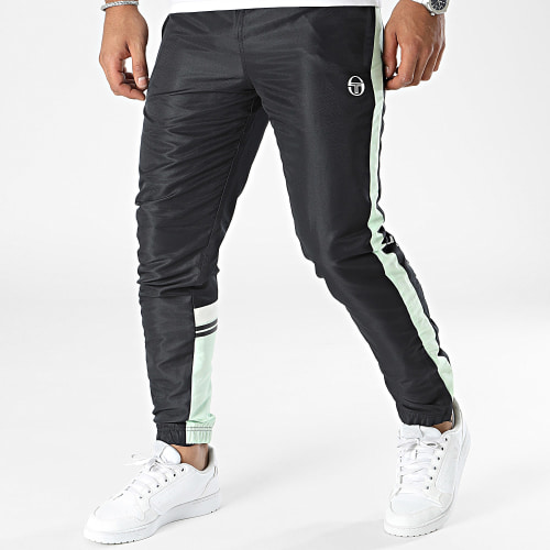 Pantalon Jogging Den 39917 Noir Vert Clair