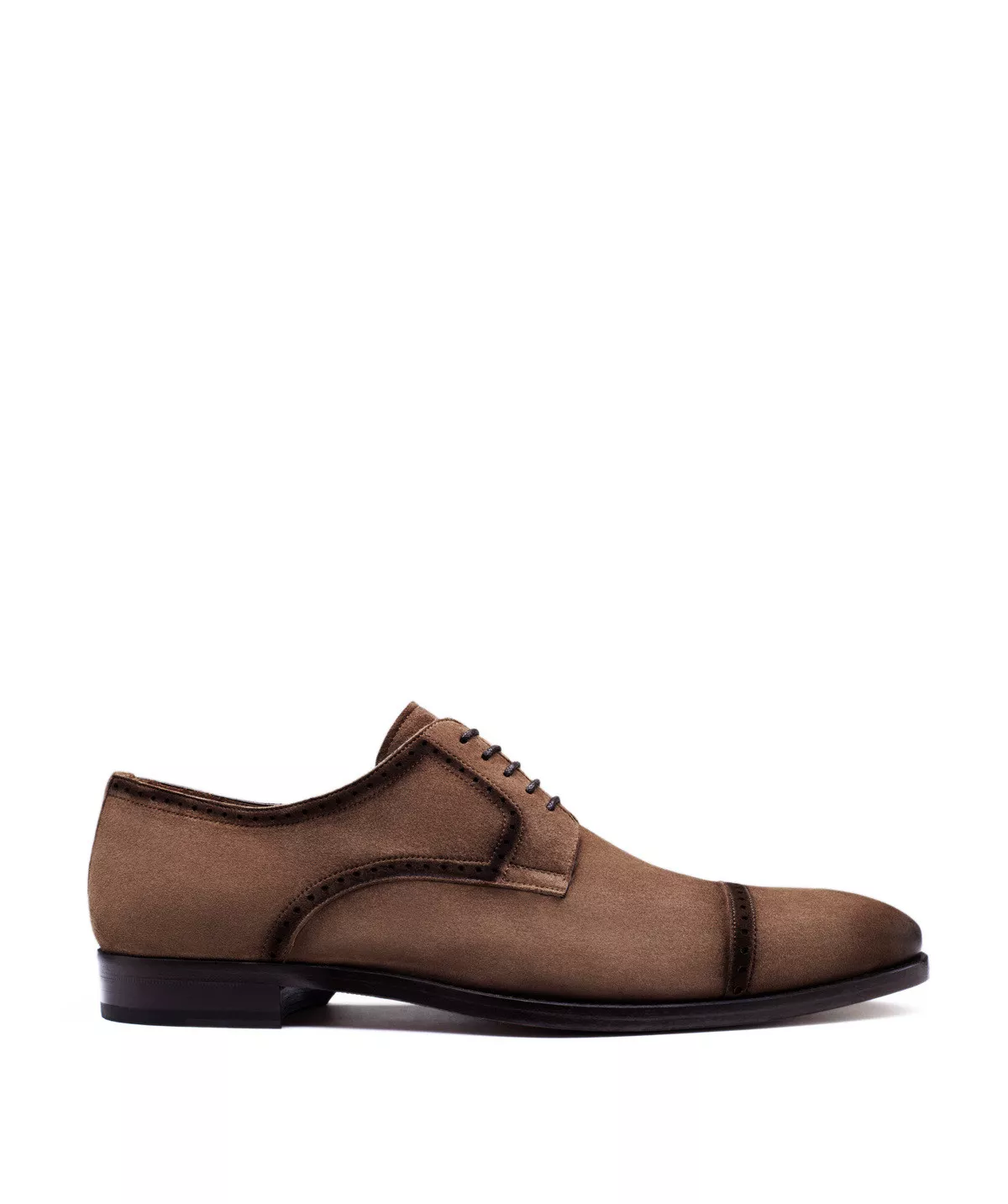Derby PRIEURE Veau Velours Marron
