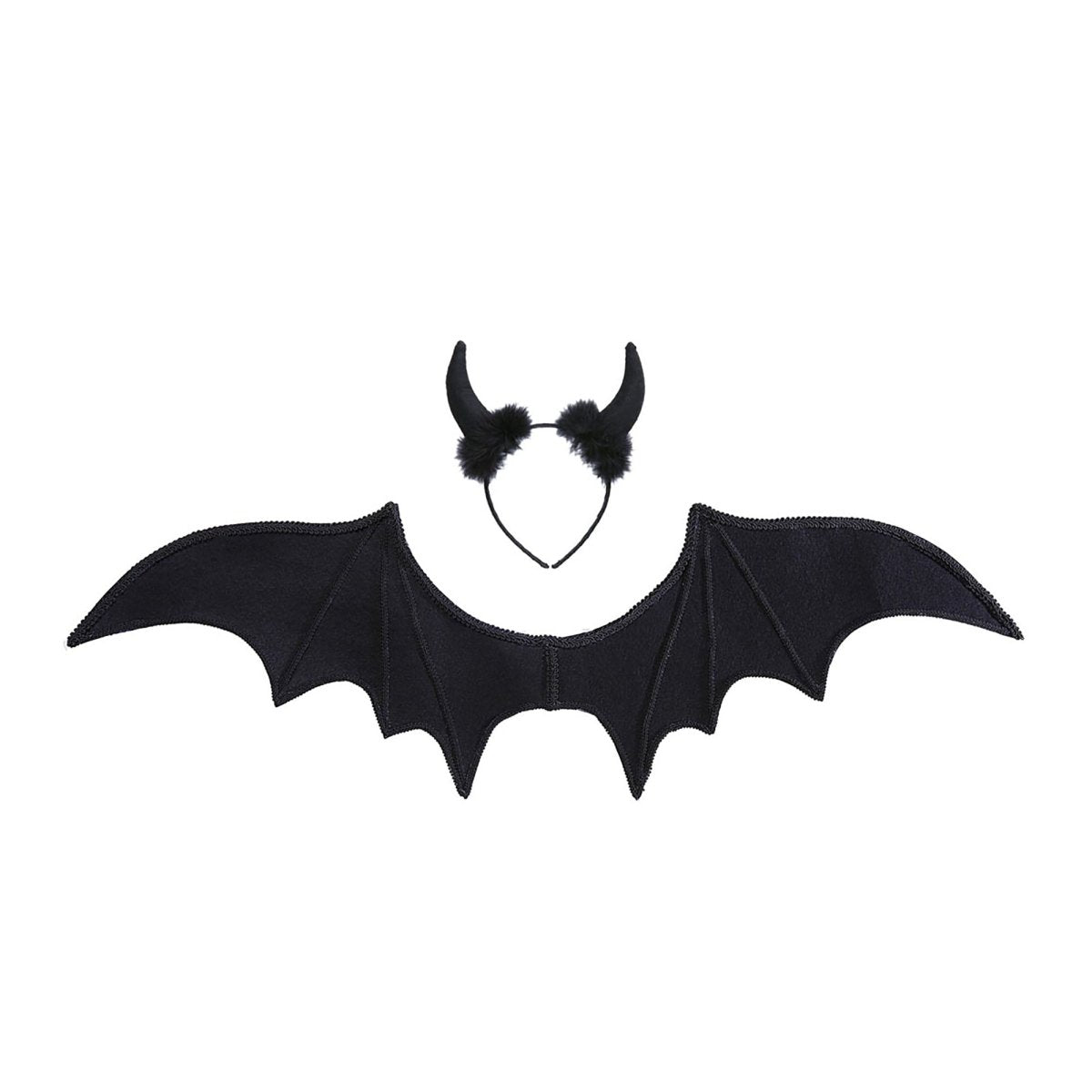 Halloween Accessoireset Zwart Duivel