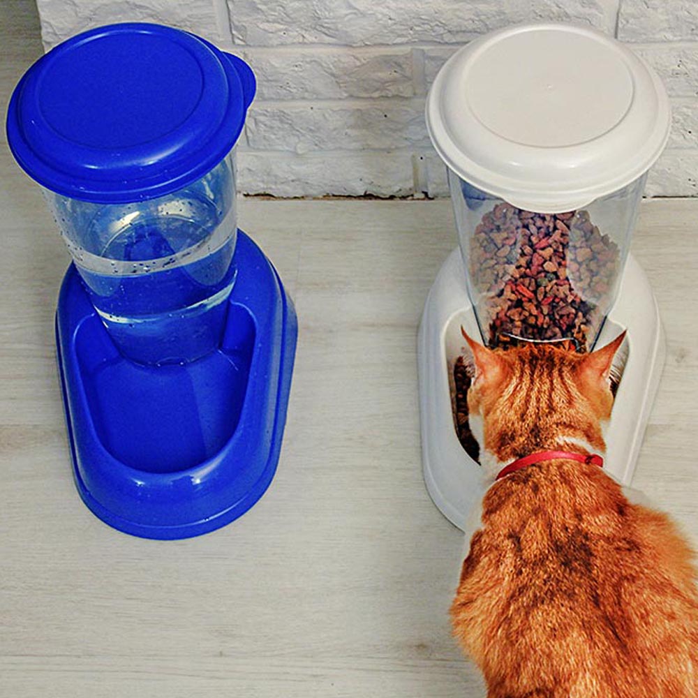 Ferplast distributeur de nourriture sèche, croquettes pour chats et chiens 3 litres zenith mangeoire pratique, distributeur de