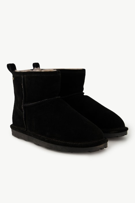 Axelda Lammfell-Boots, Veloursleder, Weite H