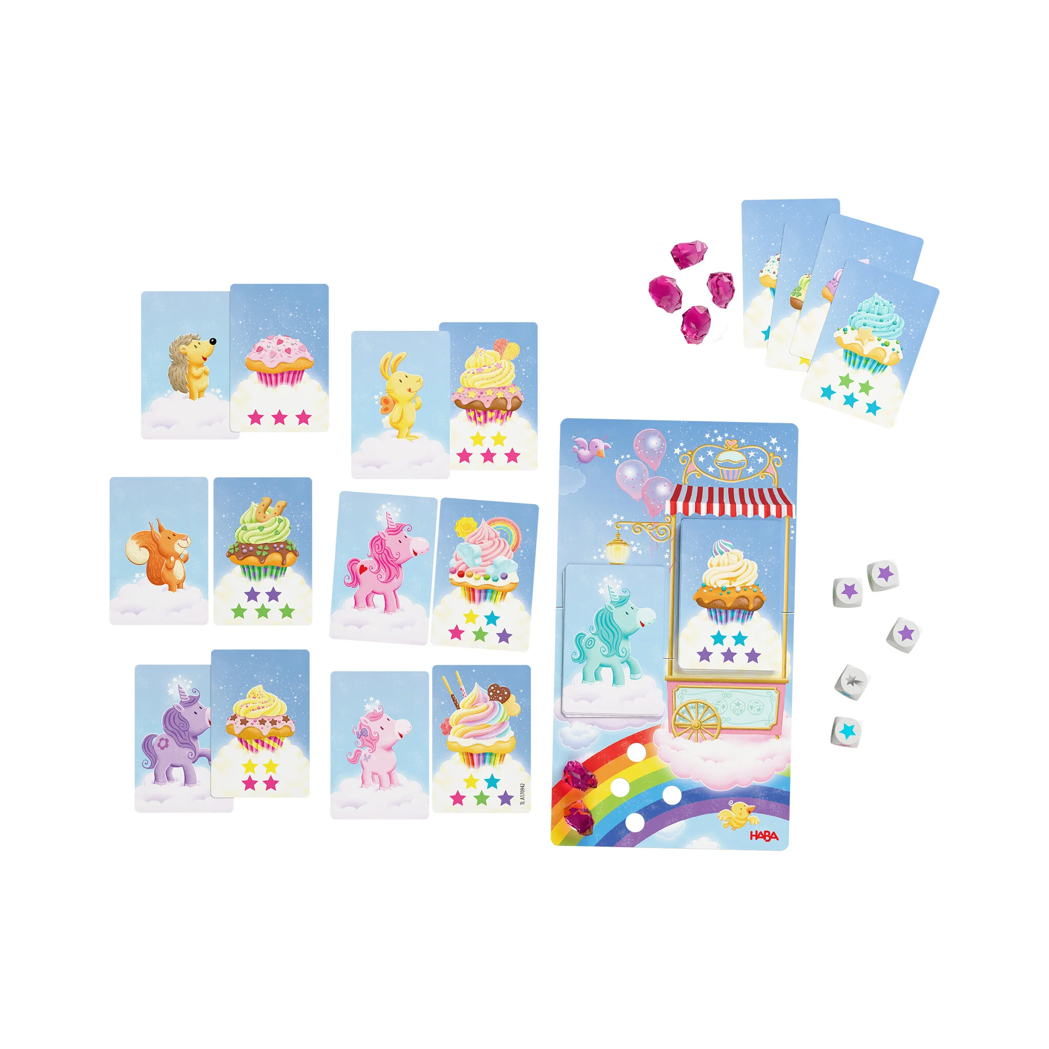 Haba Haba spel - Eenhoorn Flonkerglans- Magisch dobbelplezier