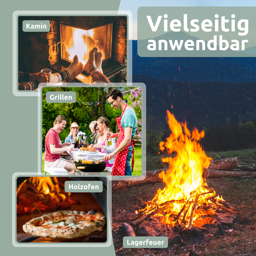 holz4home RUF - Houtbriketten, gemengd hout, 1 pak van 10 kg