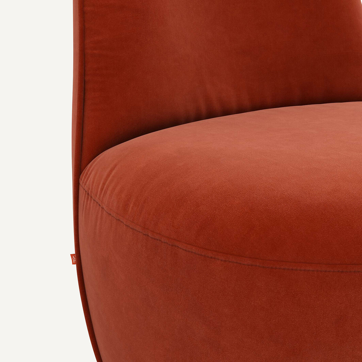 AM.PM<br>Poltrona giratória de veludo Rosebury